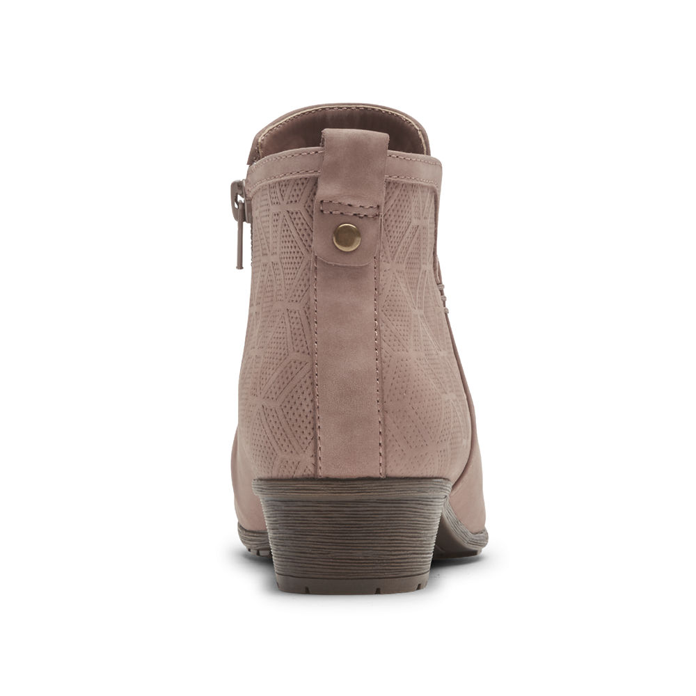 Rockport Womens Boots Pink - Cobb Hill Gratasha 2 Panel - UK 071-FDGKMB